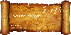 Fortuna Áron névjegykártya